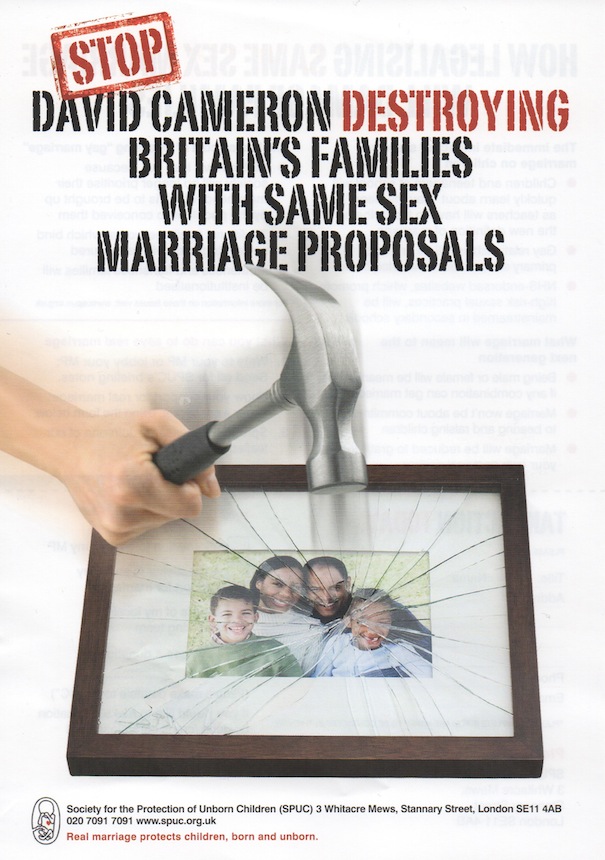 SPUC's campaign against destruction of unborn children.